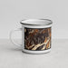 Left View Custom Aspen Colorado Map Enamel Mug in Ember