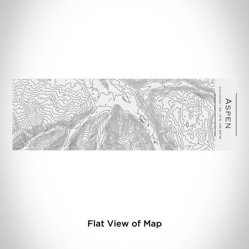 Rendered View of Aspen Colorado Map Engraving on 10oz Stainless Steel Insulated Cup with Sliding Lid in White