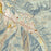 Aspen Colorado Map Print in Woodblock Style Zoomed In Close Up Showing Details