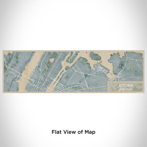 Flat View of Map Custom Astoria New York Map Enamel Mug in Afternoon