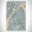 Astoria New York Map Print Portrait Orientation in Afternoon Style With Shaded Background