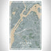 Astoria New York Map Print Portrait Orientation in Afternoon Style With Shaded Background