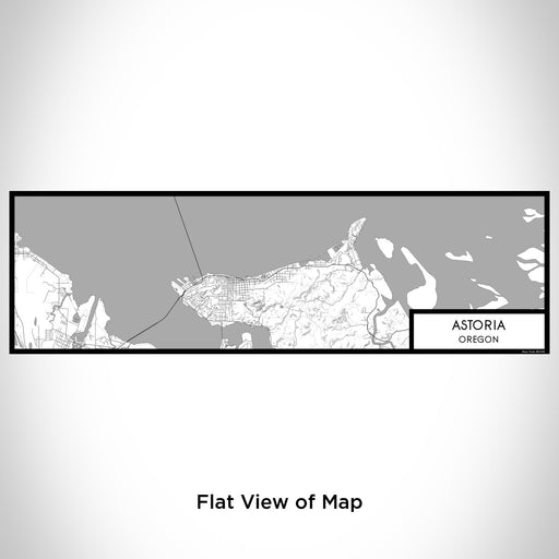 Flat View of Map Custom Astoria Oregon Map Enamel Mug in Classic