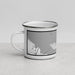 Left View Custom Astoria Oregon Map Enamel Mug in Classic