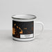 Right View Custom Astoria Oregon Map Enamel Mug in Ember