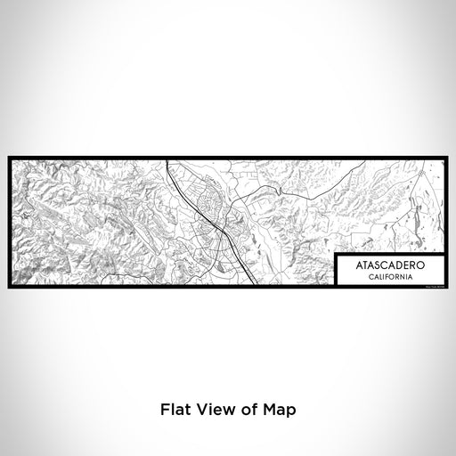 Flat View of Map Custom Atascadero California Map Enamel Mug in Classic