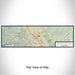 Flat View of Map Custom Atascadero California Map Enamel Mug in Woodblock