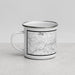 Left View Custom Athens Georgia Map Enamel Mug in Classic