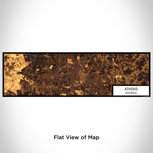 Flat View of Map Custom Athens Georgia Map Enamel Mug in Ember