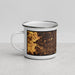 Left View Custom Athens Georgia Map Enamel Mug in Ember