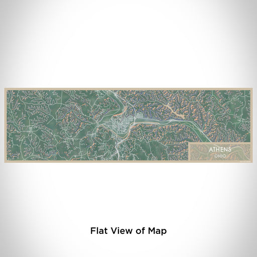 Flat View of Map Custom Athens Ohio Map Enamel Mug in Afternoon
