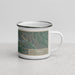 Right View Custom Athens Ohio Map Enamel Mug in Afternoon