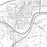Athens Ohio Map Print in Classic Style Zoomed In Close Up Showing Details