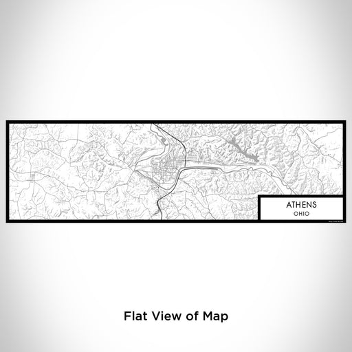 Flat View of Map Custom Athens Ohio Map Enamel Mug in Classic