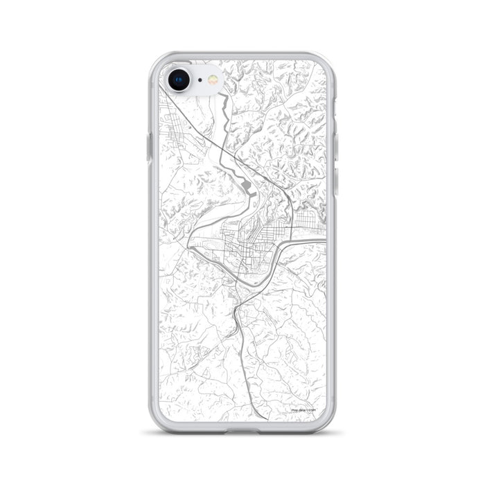 Custom Athens Ohio Map iPhone SE Phone Case in Classic