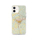 Custom Athens Ohio Map iPhone 12 Phone Case in Woodblock