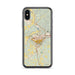 Custom Athens Ohio Map Phone Case in Woodblock
