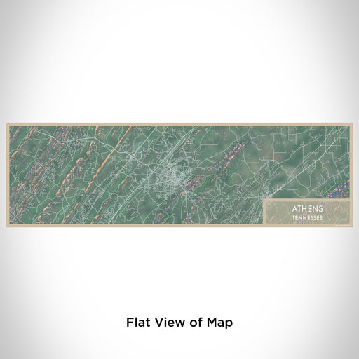 Flat View of Map Custom Athens Tennessee Map Enamel Mug in Afternoon