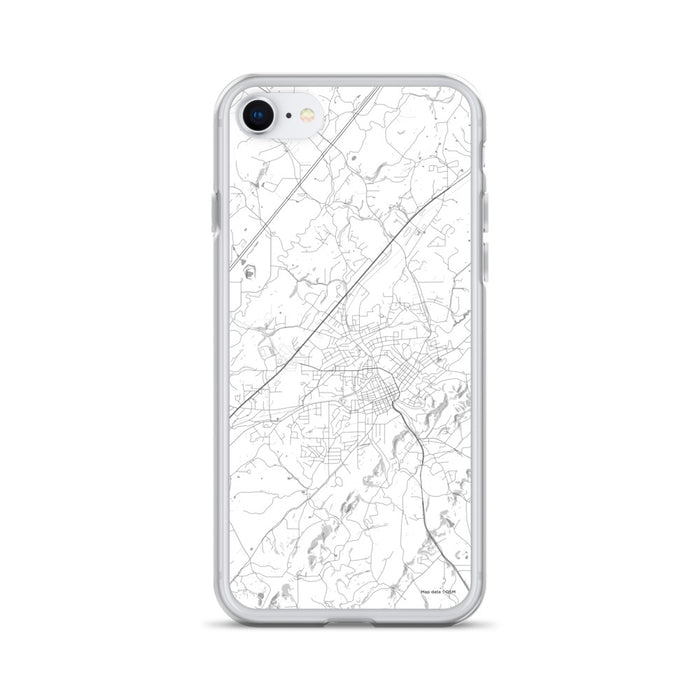 Custom Athens Tennessee Map iPhone SE Phone Case in Classic