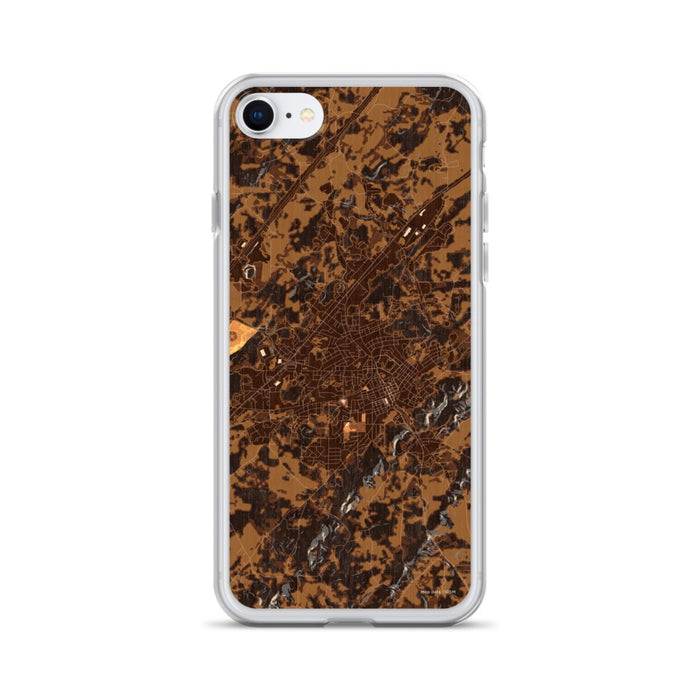 Custom Athens Tennessee Map iPhone SE Phone Case in Ember