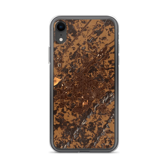 Custom Athens Tennessee Map Phone Case in Ember
