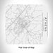 Rendered View of Athens Tennessee Map Engraving on 17oz Stainless Steel Insulated Tumbler in White