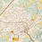 Athens Tennessee Map Print in Woodblock Style Zoomed In Close Up Showing Details