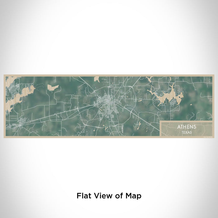 Flat View of Map Custom Athens Texas Map Enamel Mug in Afternoon