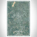 Athens Texas Map Print Portrait Orientation in Afternoon Style With Shaded Background