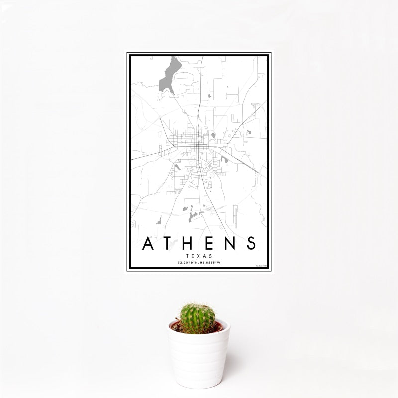 Athens Texas Map Print in Classic — JACE Maps