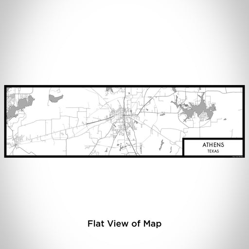 Flat View of Map Custom Athens Texas Map Enamel Mug in Classic