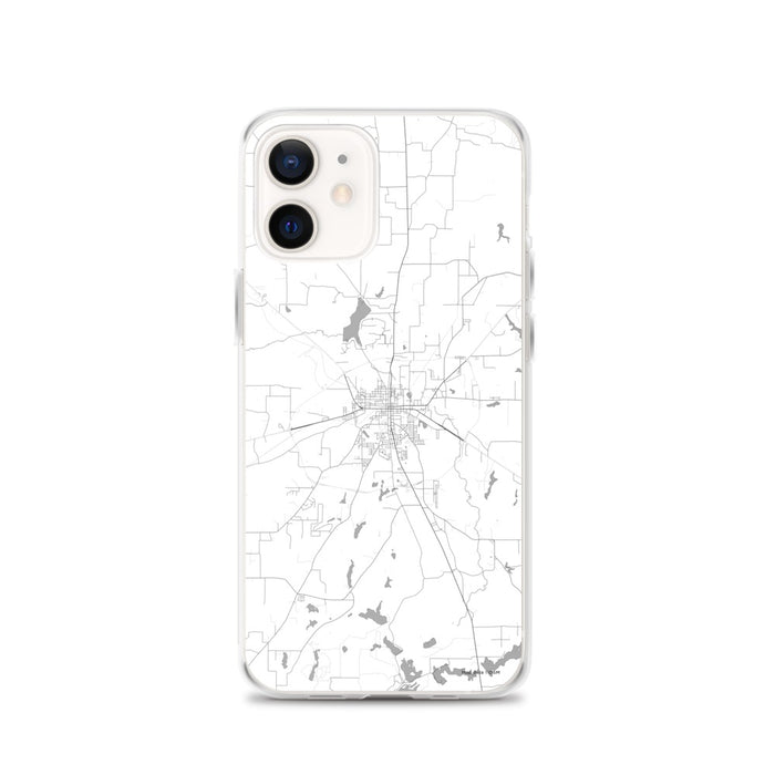 Custom Athens Texas Map iPhone 12 Phone Case in Classic