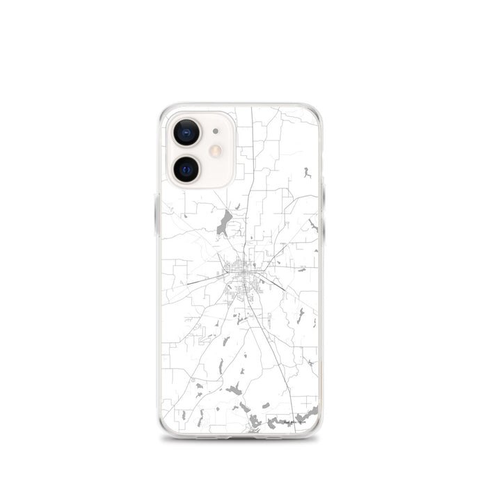 Custom Athens Texas Map iPhone 12 mini Phone Case in Classic