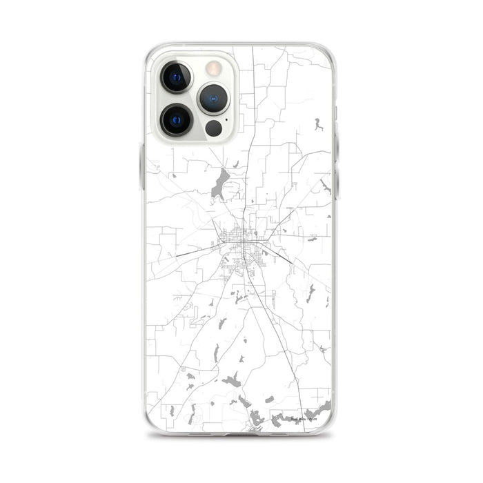 Custom Athens Texas Map iPhone 12 Pro Max Phone Case in Classic