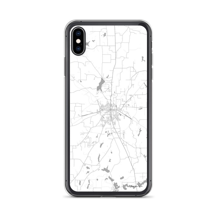 Custom Athens Texas Map Phone Case in Classic