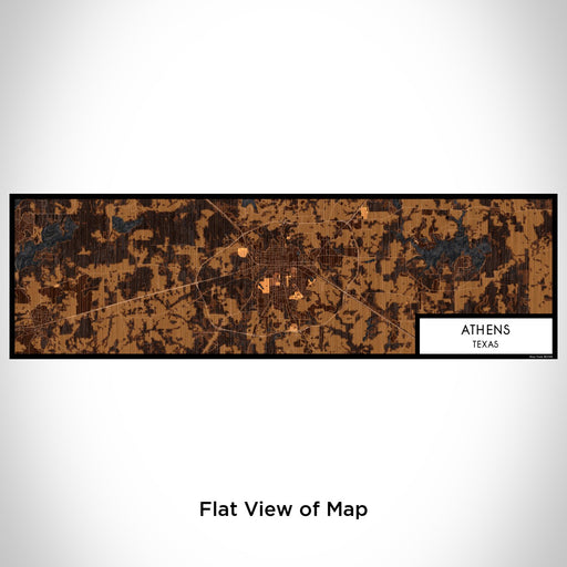 Flat View of Map Custom Athens Texas Map Enamel Mug in Ember