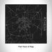 Rendered View of Athens Texas Map Engraving on 17oz Stainless Steel Insulated Tumbler in Black
