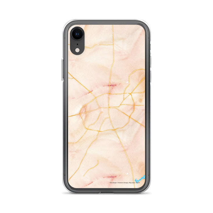 Custom Athens Texas Map Phone Case in Watercolor