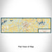 Flat View of Map Custom Athens Texas Map Enamel Mug in Woodblock
