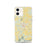 Custom Athens Texas Map iPhone 12 Phone Case in Woodblock