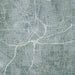Atlanta Georgia Map Print in Afternoon Style Zoomed In Close Up Showing Details