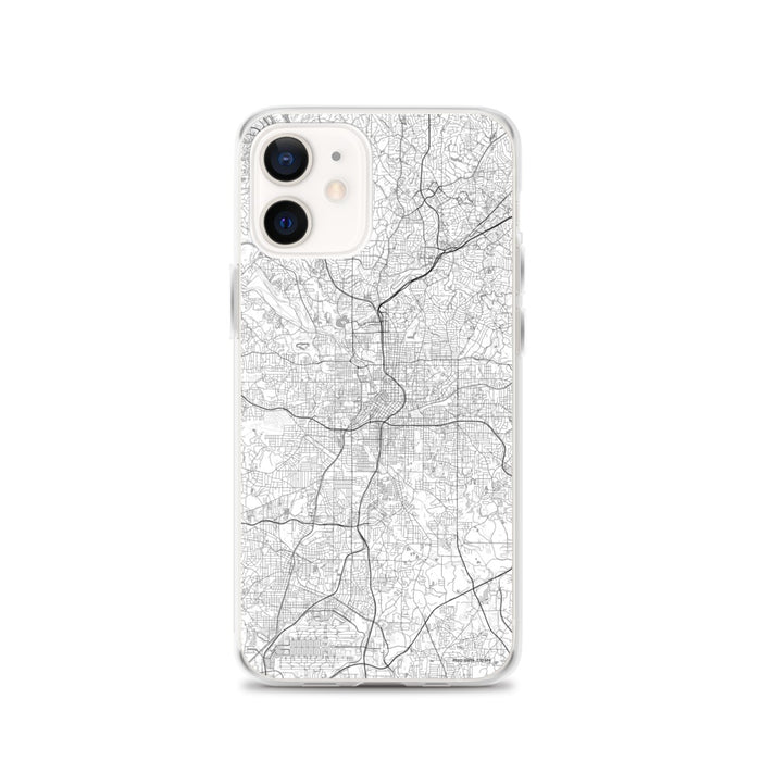 Custom Atlanta Georgia Map iPhone 12 Phone Case in Classic