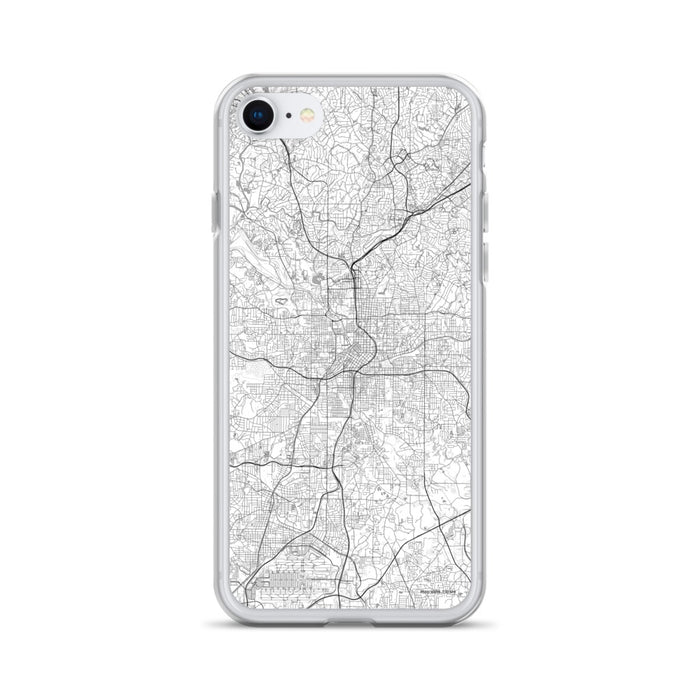 Custom Atlanta Georgia Map iPhone SE Phone Case in Classic