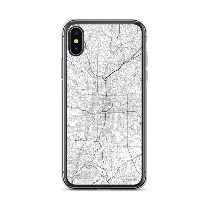 Custom Atlanta Georgia Map Phone Case in Classic