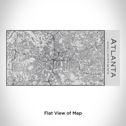 Rendered View of Atlanta Georgia Map Engraving on 17oz Stainless Steel Insulated Cola Bottle