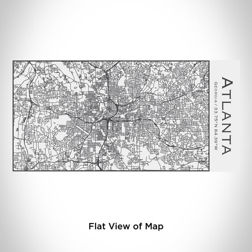 Rendered View of Atlanta Georgia Map Engraving on 17oz Stainless Steel Insulated Cola Bottle in White