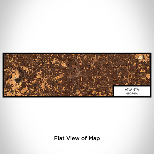 Flat View of Map Custom Atlanta Georgia Map Enamel Mug in Ember
