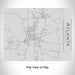 Rendered View of Atlanta Texas Map Engraving on 20oz Stainless Steel Insulated Bottle with Bamboo Top