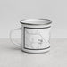 Left View Custom Atlanta Texas Map Enamel Mug in Classic