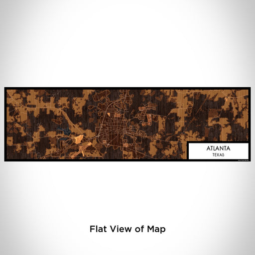 Flat View of Map Custom Atlanta Texas Map Enamel Mug in Ember